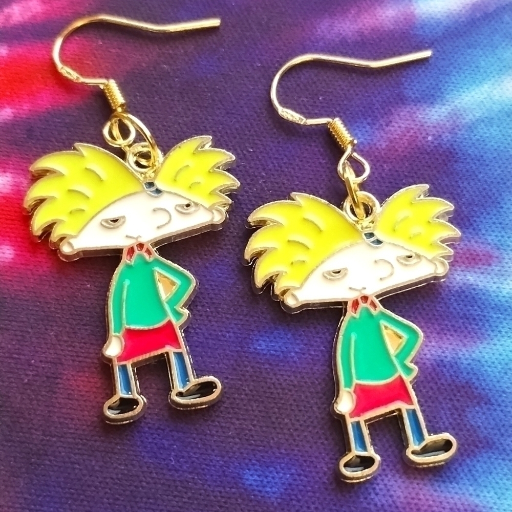 HANDMADE Hey Arnold Earrings